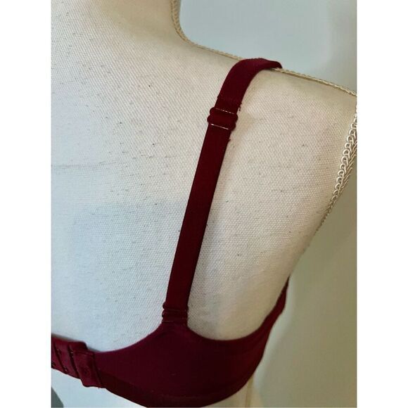 Victoria’s Secret Maroon Lined Demi/Demi Double Bra 34DD - Picture 4 of 9